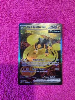 Pokemon Iron Boulder ex 207/162 Temporal Forces Special Illustration Rare - Image 1