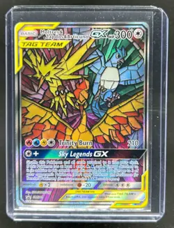 2016-19 Pokemon SM Black Star Promos Moltres & Zapdos Articuno Tag Team #SM210 - Image 1