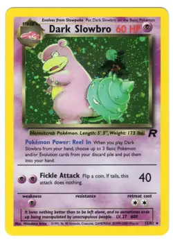 Dark Slowbro 12/82 Team Rocket Holo Pokemon Card NM/LP - Image 1