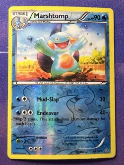 Marshtomp 34/160 XY - Primal Clash Uncommon Reverse Holo Pokemon TCG HP - Image 1