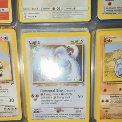 Pokemon TCG Vintage Card Lot Lugia, Onix, Sabrina's Gengar & Alakazam Holo 1999 - Image 1