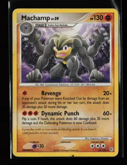 Machamp 31/130 Rare Diamond and Pearl Heavily Played Pokemon Card - Image 1