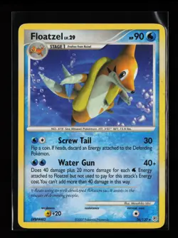 Floatzel 26/130 Rare Diamond and Pearl Heavily Played Pokemon Card - Image 1