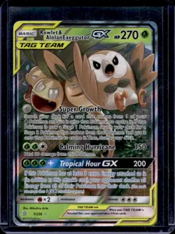2019 Pokemon Sun Moon Unified Minds Rowlet Alolan Exeggutor Tag Team Holo #1/236 - Image 1