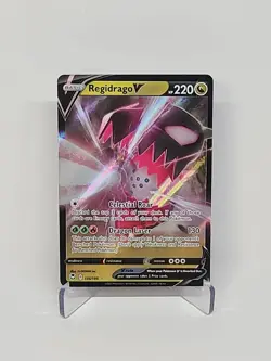 Pokemon Regidrago V 135/195 - SWSH: Silver Tempest Ultra Rare Pokemon TCG 2022 - Image 1