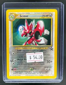 1999 Pokemon Wizards Black Star Promos Scizor #33 - Image 1