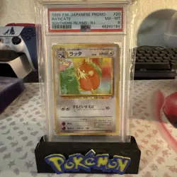 1999 Pokemon Japanese Promo Raticate Southern Islands PSA 8 - Image 1