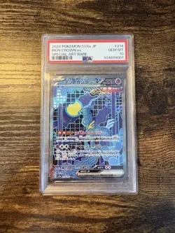 Iron Crown ex SAR 214/187 Terastal Festival Pokemon Card Japanese PSA 10 - Image 1