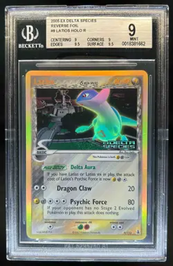 2005 Pokemon EX Delta Species Latios Reverse Holo #9/113 BGS 9 - Image 1