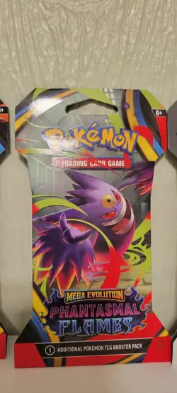 Pokemon TCG Mega Evolution: Phantasmal Flames Sleeved Booster Pack Lot of 6 - Image 4