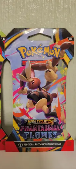 Pokemon TCG Mega Evolution: Phantasmal Flames Sleeved Booster Pack Lot of 6 - Image 5