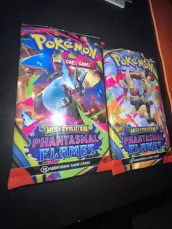 POKEMON MEGA EVOLUTION PHANTASMAL FLAMES 4 BOOSTER PACKS SEALED - Image 1