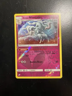 Alolan Ninetales 111/181 SM - Team Up Reverse Holo English Pokemon TCG Card - Image 1