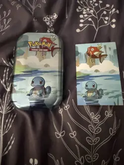 Pokemon TCG Squirtle Kanto Friends Mini Tin (No Packs) TIN ONLY - Image 1
