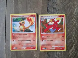 Charmander 59/99 Charmeleon 35/99 Platinum Arceus Pokemon Card Non-Holo 2 LP/NM - Image 1