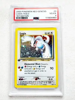 First Edition NEO GENESIS LUGIA Holo Rare 1st Edition #9 PSA 4 Pokemon WOTC 2000 - Image 5