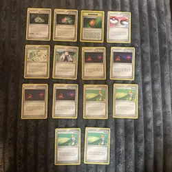 Vintage Pokemon Trainer Card Lot 14 Cards NM To LP - Image 1