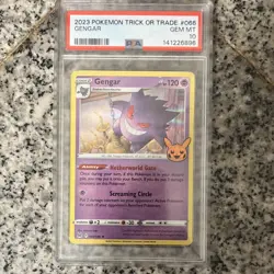 Pokemon Trick or Trade 2023 Gengar #068 Holo Promo PSA 10 - Image 1