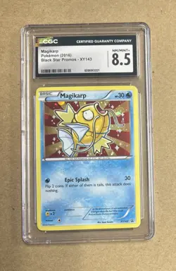 2016 Pokemon Magikarp Holo Black Star Promo Card XY143 CGC 8.5 - Image 1
