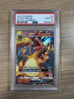 Charizard GX 2020 Pokemon Battle Academy #60 PSA 10 - Image 1