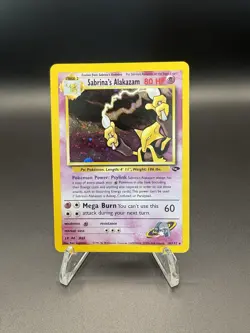 Pokemon Sabrina's Alakazam Holo Rare Gym Challenge 16/132 LP! - Image 1