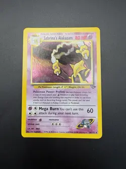Pokemon Sabrina's Alakazam Holo Rare Gym Challenge 16/132 LP! - Image 2