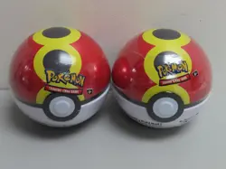 (2) Lot 2025 Pokemon Repeat Ball Factory Sealed Poke Ball Tin - Image 1