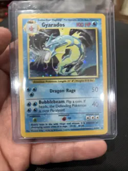 Gyarados 6/102 Base Set Holo Unlimited Rare WOTC Vintage Pokemon TCG VLP - Image 1