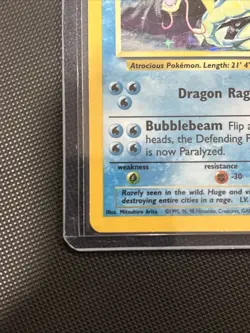 Gyarados 6/102 Base Set Holo Unlimited Rare WOTC Vintage Pokemon TCG VLP - Image 3