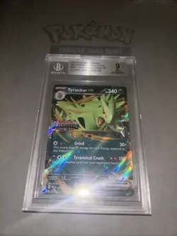 2025 Pokemon Promos Tyranitar Ex Stamp RR #064 Lucario & Tyranitar Promo BGS 9 - Image 1