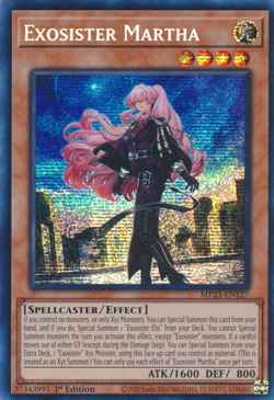[Prismatic Secret Rare] YuGiOh - Exosister Martha - NM/M MP23-EN127 1st Ed - Image 1