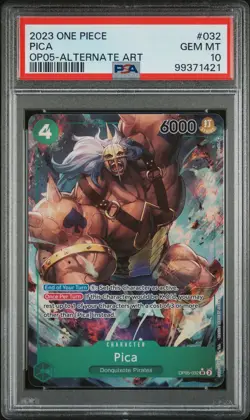 2023 ONE PIECE OP05-AWAKENING OF THE NEW ERA ALTERNATE ART #032 PICA PSA 10 - Image 1