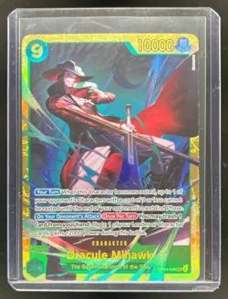 One Piece The Azure Sea's Seven Dracule Mihawk Secret Rare SEC #OP14-119 - Image 1