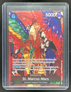 One Piece Carrying On His Will St. Marcus Mars Alternate Art Rare #OP13-091 - Image 1