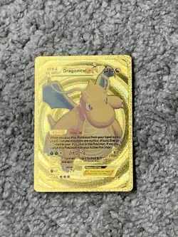 Dragonite EX HP180 Bust In Gold Foil Fan Art Card - Image 1