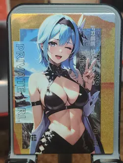 Eula Private Girl Card Waifu Anime TCG CCG Goddess Story Spicy HOLO UP UP-18 - Image 1