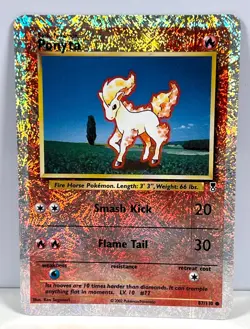 2002 Ponyta Reverse Holo Secret Rare Card 87/110 Legendary Collection TCG CCG MP - Image 1