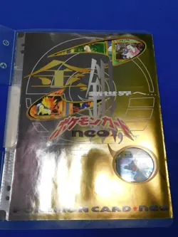 Pokemon Neo Genesis TCG Series 1 Japanese Promo Binder w/ Starter Pokemon Cards - Image 2