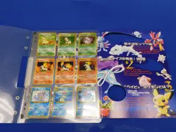 Pokemon Neo Genesis TCG Series 1 Japanese Promo Binder w/ Starter Pokemon Cards - Image 3