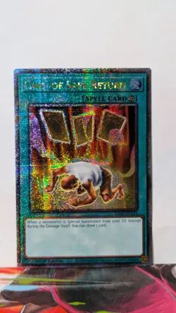 Yugioh! Card of Safe Return RA03-EN114 Quarter Century Secret Rare 1st Edition - Image 1