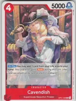 One Piece TCG Cavendish C One Piece Demo Deck Cards OP01-008 - Image 1