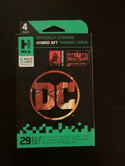 NEW & SEALED HRO Chapter 1 - 4 Booster Pack Box - New - Sealed 1 THE BATMAN CARD - Image 1