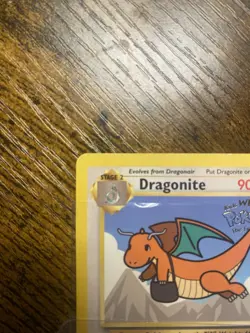 1999 Pokemon TCG Dragonite Gold Star Movie Promo Card #149 - Image 3
