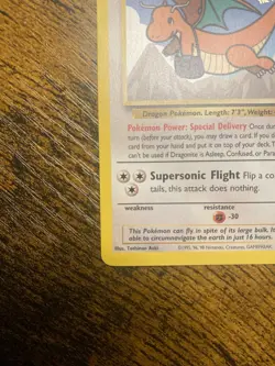 1999 Pokemon TCG Dragonite Gold Star Movie Promo Card #149 - Image 5