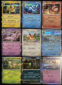 Pokemon TCG EEVEELUTION Collection 9 Card from Prismatic Evolutions English NM - Image 1
