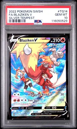 Blaziken V PSA 10 Silver Tempest TG14/TG30 FA Pokemon Card 2022 Trainer Gallery - Image 1