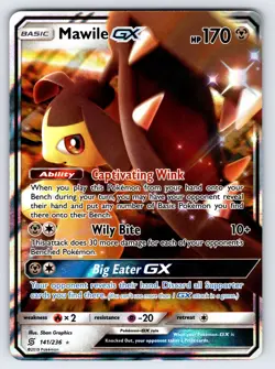 Mawile GX 141/236 2019 S&M Unified Minds Pokemon Card Ultra Rare Holo - Nm - Image 1