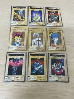 Yu-Gi-Oh! 1998 Japanese Bandai Yugioh cards 9 set # 13 22 27 1 8 7 77 34 83 - Image 1
