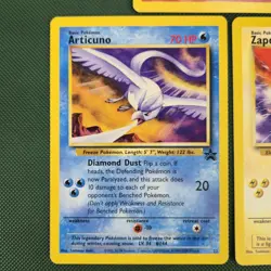 Articuno Zapdos Moltres 21 22 23 Pokemon Cards Black Star Promo Legendary Birds - Image 3