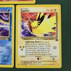 Articuno Zapdos Moltres 21 22 23 Pokemon Cards Black Star Promo Legendary Birds - Image 4